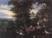 BRUEGHEL, Jan the Elder Adam and Eve in the Garden of Eden china oil painting reproduction